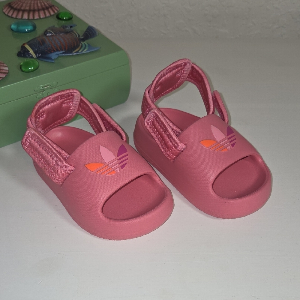 Adidas Kids Pink Open-Toe Sandals